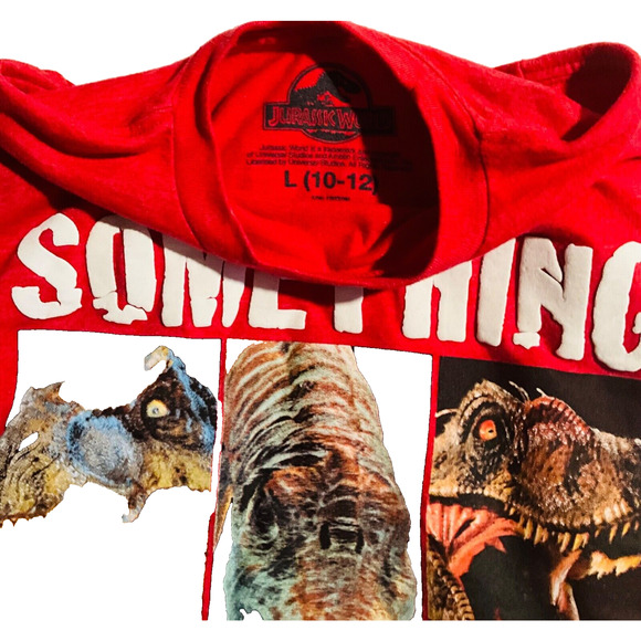 JURASSIC ®PARK World T-Rex dinosaur Boys T-shirt - Picture 2 of 3